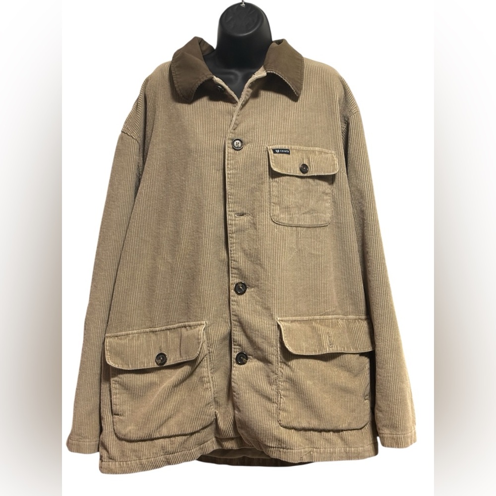 Chaps Men's Brown Corduroy Chore Jacket